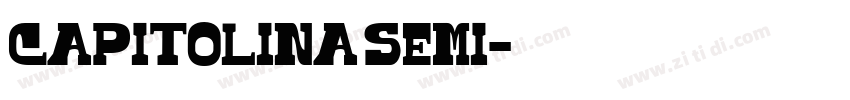 Capitolina Semi字体转换 Capitolina Semi字体转换